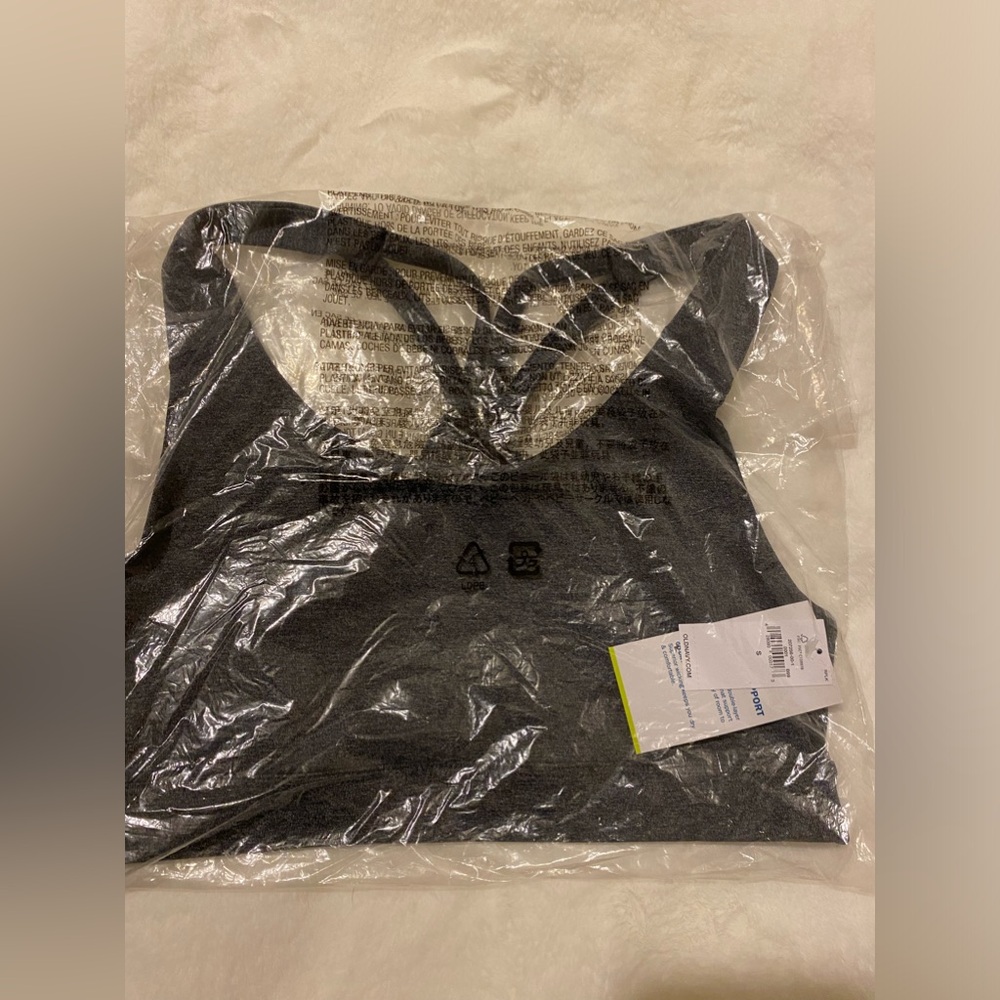 Old Navy Women’s Size Small Medium Support Heather Grey Sports Bra